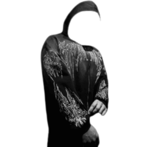 Abyssal Wraith Oversized Zip up Hoodie [SMOKE]