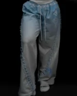 Breathedivnity Women’s Faerie Banana Shaped Uncuffed Sweatpants [EVERMORE BLUE] f