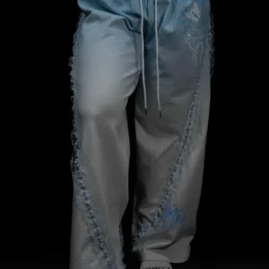 Breathedivnity Women’s Faerie Banana Shaped Uncuffed Sweatpants [EVERMORE BLUE] f