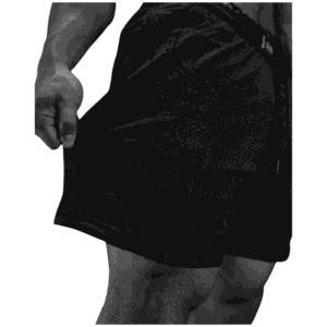 Skeletal Embroidered Bodybuilding Mesh Shorts [DARKNESS] f