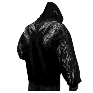 Tarnished Leviathan Oversized Zip up Hoodie [DARKNESS]